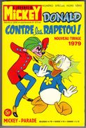 MICKEY-PARADE N° 873-BIS  "   DONALD CONTRE LES RAPETOU " NOUVEAU-TIRAGE 1979 - Mickey Parade