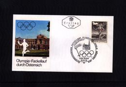 Austria 1972 Olympic Games Muenchen  Torch Running / Fackellauf For Olympic Games In Muenchen Interesting Cover - Summer 1972: Munich