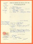 52 Dommarien - Généalogie - Extrait Acte De Naissance En 1948 - Timbre Fiscal - VPAN 3 - Naissance & Baptême