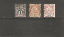 SAINT PIERRE ET MIQUELON  N°59/61 NEUF ET OBLITERE DE 1892 - Unused Stamps