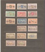 SAINT PIERRE ET MIQUELON  N°78/93  NEUF*  DE 1909 - Unused Stamps