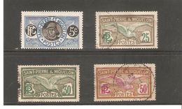 SAINT PIERRE ET MIQUELON  LOT  N°107  A 115  OBLITERE  DE 1922 - Used Stamps
