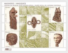 België / Belgium - Postfris / MNH - Sheet Maskers 2017 - Neufs