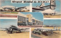 93-LE BOURGET- ENTREE DE L'AEROPORT- DIVERS AVIONS SUR LES PISTES MULTIVUES - Le Bourget