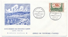 3 FDC Et 3 Cartes Maxi. CANNES - Etats Généraux Des Communes D'Europe - 1960 - Lettres & Documents