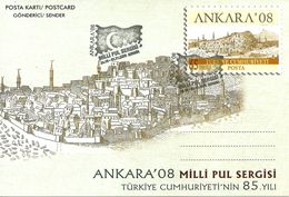 Turkey; 2008 Postal Stationery "National Stamp Exhibition, Ankara" - Enteros Postales