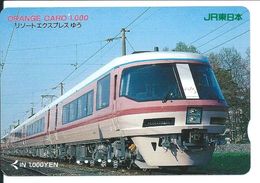 Train Rail Carte Prépayée Japon Card Karte  (D.28) - Trains