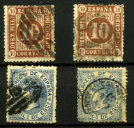España Nº 94 Y 97. Años 1867-68 - Oblitérés