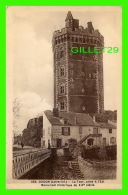 OUDON (44) - LA TOUR, PRISE À L'EST MONUMENT HISTORIQUE DU XIVe SIÈCLE - ANIMÉE - BOULANGERIE  H. CHAUVEAU - TRAVEL 1935 - Oudon