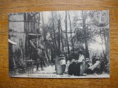 Repro , Cartes D'autrefois , Mours Par Champagne , Château Des Ablettes , Table Rustique " Carte Avec Belle Animation " - Mours