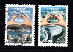 Turkije 2012 Mi Nr 3950 + 3951 : Toerisme, Amfibie Theater + Jachthaven - Gebraucht