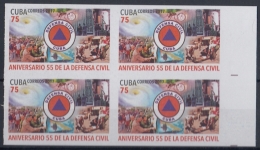 Delcampe - 2017.57 CUBA 2017 MNH. PROOF IMPERFORATE. 75c. 55 ANIV DEFENSA CIVIL. BOMBEROS FIREMAN - Imperforates, Proofs & Errors