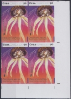 Delcampe - 2017.60 CUBA 2017 MNH. PROOF IMPERFORATE. 90c. FLORES DE AMERICA FLOWER. BELICE. ORQUIDEA NEGRA ORCHILD. - Imperforates, Proofs & Errors
