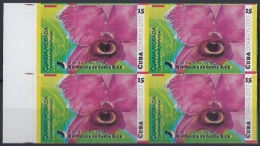 Delcampe - 2017.72 CUBA 2017 MNH. PROOF IMPERFORATE. 15c. FLORES DE AMERICA FLOWER. COSTA RICA. GUARIA MORADA. - Imperforates, Proofs & Errors