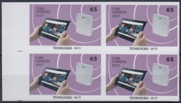 Delcampe - 2017.83 CUBA 2017 MNH. PROOF IMPERFORATE. 65c. TECNOLOGIAS WI-FI WIFI INTERNET. - Imperforates, Proofs & Errors