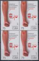 2017.85 CUBA 2017 MNH. BLOCK 4. 75c. MEDICINA MEDICINE DONANTES VOLUNTARIOS DE SANGRE. - Nuevos