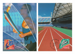 AUSTRALIA 2000 Sydney Paralympic Games (2nd Issue): Set Of 2 Maximum Cards CANCELLED - Eté 2000: Sydney - Paralympic
