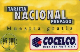 COLOMBIA. CO-COC-027. Tarjeta Nacional (yellow). 5000 $. (231) - Colombie