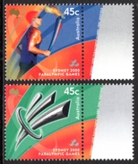 AUSTRALIA 2000 Sydney Paralympic Games (2nd Issue): Set Of 2 Stamps UM/MNH - Verano 2000: Sydney - Paralympic