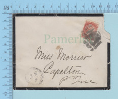 Canada  - Cork Killer On A B7 1888-1897 Stamp On A Funeral Envelope To Capelton Quebec - Covers & Documents