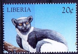 Indri, Babakoto- Largest Living Lemur, Wild Animals, Liberia 1999 MNH - Sonstige