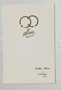 Menu , 4 Pages ,2 Scans , 11 Septembre 1965, Traiteur : M. BONNICHON , Taverne Du LION D'OR - Menus