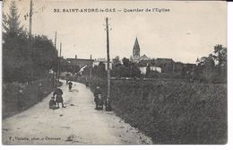 CPA - SAINT ANDRE LE GAZ - Quartier De L église - Saint-André-le-Gaz