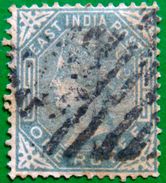 BRITISH INDIA 1874 1Re Queen Victoria USED  WATERMARK : ELEPHANT'S HEAD - 1858-79 Compagnie Des Indes & Gouvernement De La Reine