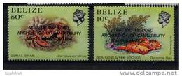 BELIZE 1984, VISIT OF THE LORD... CANTERBURY, 2 Valeurs Surchargées OVERPRINTED, Neuves / Mint. R286 - Belice (1973-...)