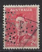 Australia 1937-41 2d (o) Perfin NSWG - Perfin