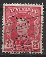 Australia 1942-49 2.1/2d (o) Perfin VG - Perforés