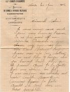 VP11.180 - MILITARIA - Lettre Du Soldat Michel GADET à La 11ème Section Des C.O.A Caserne Bedeau à NANTES - Documenti