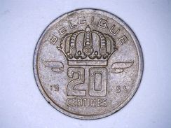 BELGIQUE : 20 CENTIMES 1953 - 20 Cents