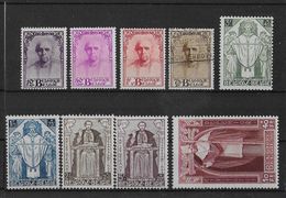 BELGIQUE - 1932 - CARDINAL MERCIER COB N° 342/350 **/* MNH/MH (CHARNIERE Sur PETITES VALEURS + 344 O) - COTE = 1300 EURO - Neufs