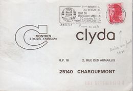 Lettre Avec Variété Sur Le Timbre 2,10  Liberté Rouge, Timbre Sur Fond Rose - Lettres & Documents