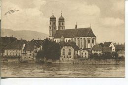 Säckingen - Ansicht Mit Rhein Und Kirche 1927 (001440) - Bad Säckingen