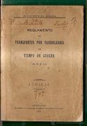 TRANSPORT FERROVIAIRE EN TEMPS DE GUERRE - 1922 Argentine Inst. Géographique Militaire-15 Planches-68 Photos - Fahrzeuge