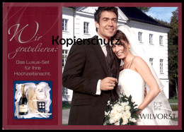 ÄLTERE POSTKARTE WILVORST WIR GRATULIEREN HOCHZEIT HEIRAT Marriage Wedding Mariage Tattinger Champagner Postcard Cpa AK - Hochzeiten