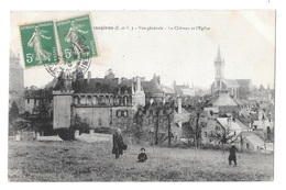 (17219-35) Châteaugiron - Vue Générale - Le Château Et L'Eglise - Châteaugiron