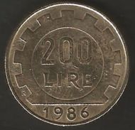 Repubblica Italiana - 200 Lire 1986 - 200 Lire