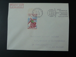 42 Loire St Etienne Jeux Mondiaux Handicappés Handisport 1970 - Flamme Concordante Sur Lettre Postmark On Cover - Sport Voor Mindervaliden