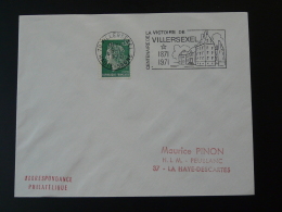 70 Haute Saone Villersexel Centenaire De La Victoire Chateau Castle 1971  - Flamme Sur Lettre Postmark On Cover - Guerre De 1870