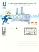 Turkey; Postal Stationery 2011 "25th Universiade Winter Games, Erzurum" - Postwaardestukken