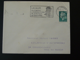 81 Tarn Lavaur Cathédrale 1969 - Flamme Sur Lettre Postmark On Cover - Kirchen U. Kathedralen