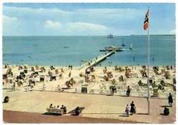 ALLEMAGNE : TRAVEMUNDE - PROMENADE MIT STRAND UND SEEBRUCKE (10 X 15cms Approx.) - Luebeck-Travemuende