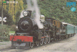 Carte Prépayée JAPON - STEAM TRAIN LOCOMOTIVE * KINGSTON * NEW ZEALAND - DAMPF ZUG -  JAPAN Prepaid LAGARE Card - 3228 - Trains