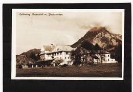 LKW120  POSTKARTE  JAHR 1925 GRÖBMING KURANSTALT Mit STODERZINKEN GEBRAUCHT SIEHE ABBILDUNG - Gröbming