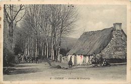 - Morbihan - Ref- D443 - Gourin - Avenue De Tronjoly - Chaumiere - Enfants - Carte Bon Etat - - Gourin