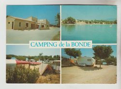 CPSM CABRIERES D'AIGUES (Vaucluse) - Camping De La Bonde 4vues - Cabrieres D'Aigues