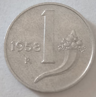 1958 - Italia 1 Lira   ----- - 1 Lire